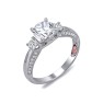 Women’s Silvertone Crystal Heart